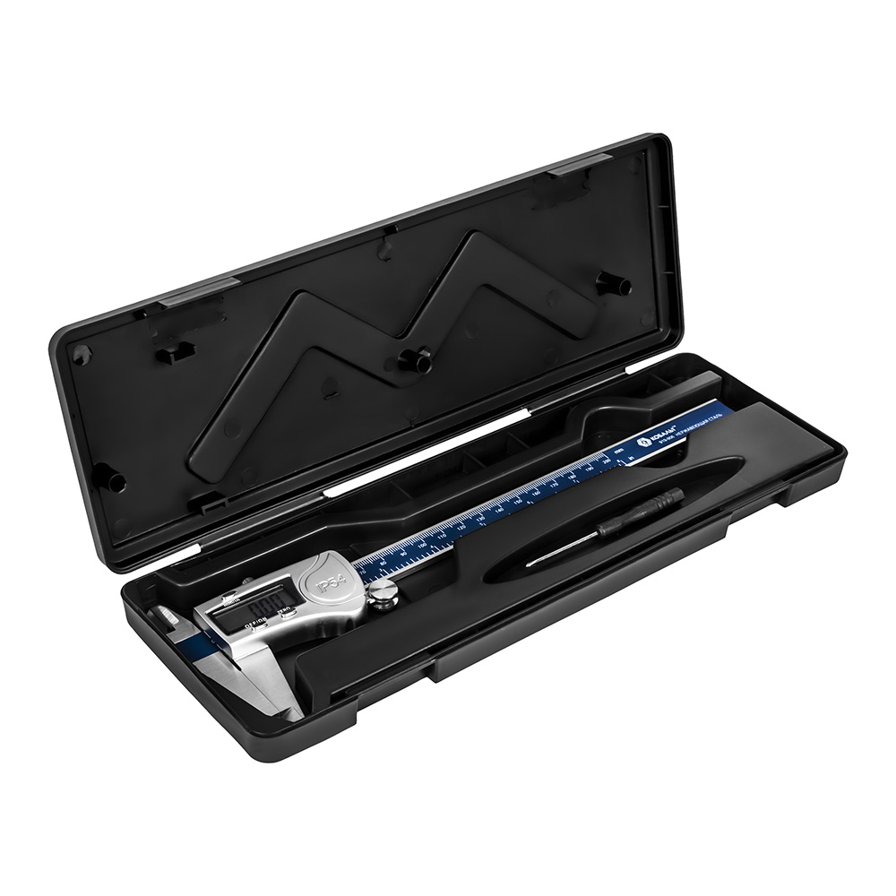 Штангенциркуль цифровой 200 мм (IP54, точность 0,01 мм, кейс) КОБАЛЬТ 919-906