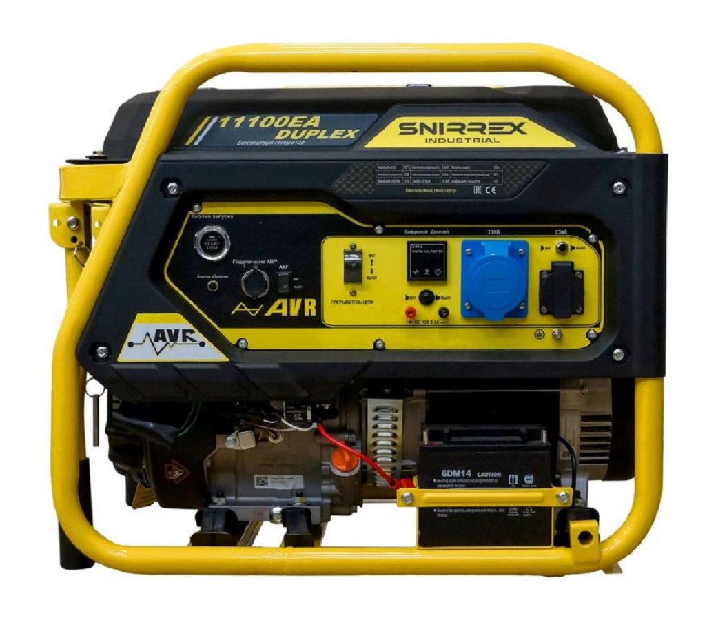 Генератор бензиновый SNIRREX 11100EA Duplex (X17)