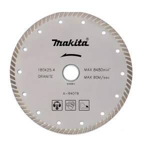 Диск алмазный 180 х 25.4/22.2 мм Turbo (гранит) MAKITA A-84078