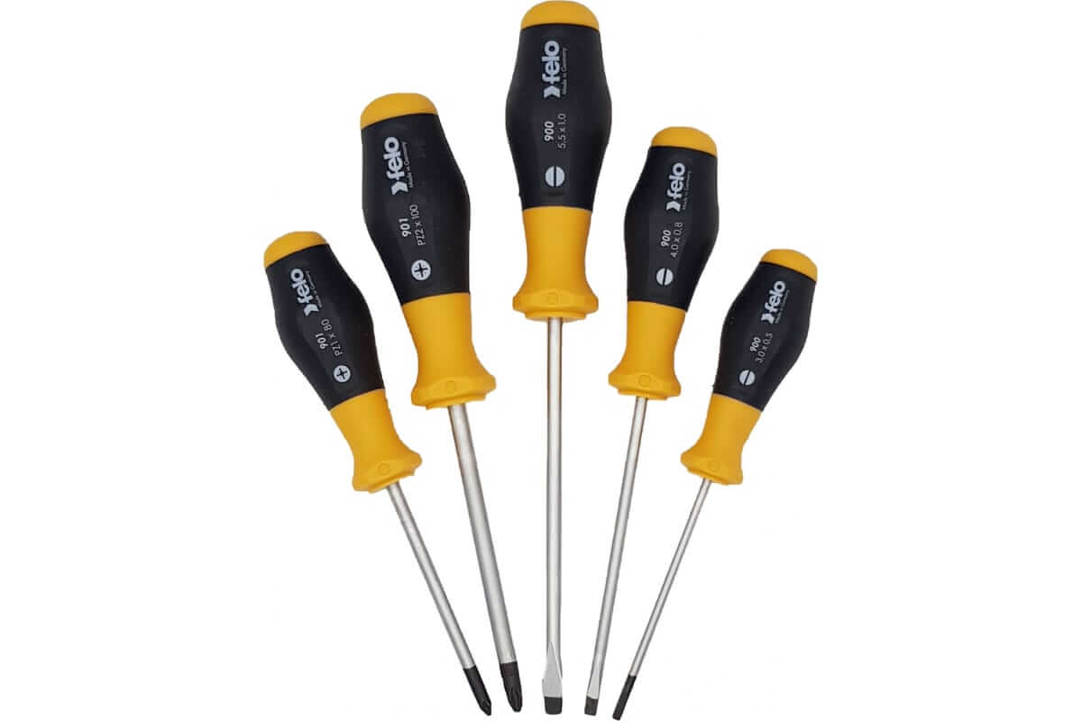 Набор отверток, 5 шт. (SL/PZ) FELO 90095148
