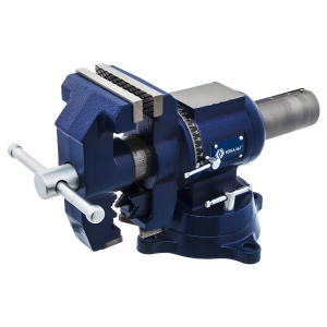Тиски слесарные 100 мм (поворотные, наковальня) КОБАЛЬТ 246-012