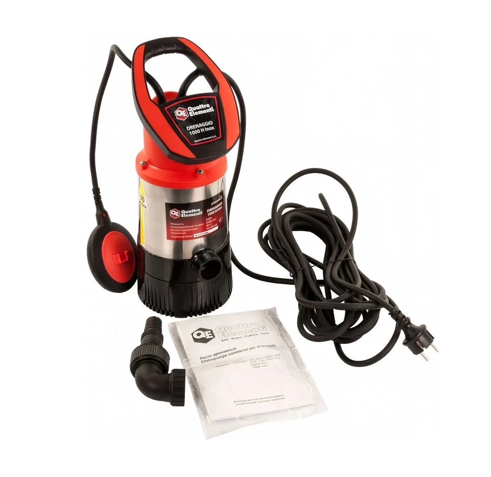 Насос дренажный QUATTRO ELEMENTI Drenaggio 1000 H Inox