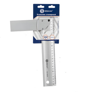 Угольник столярный 250 мм (алюминий) КОБАЛЬТ 910-379