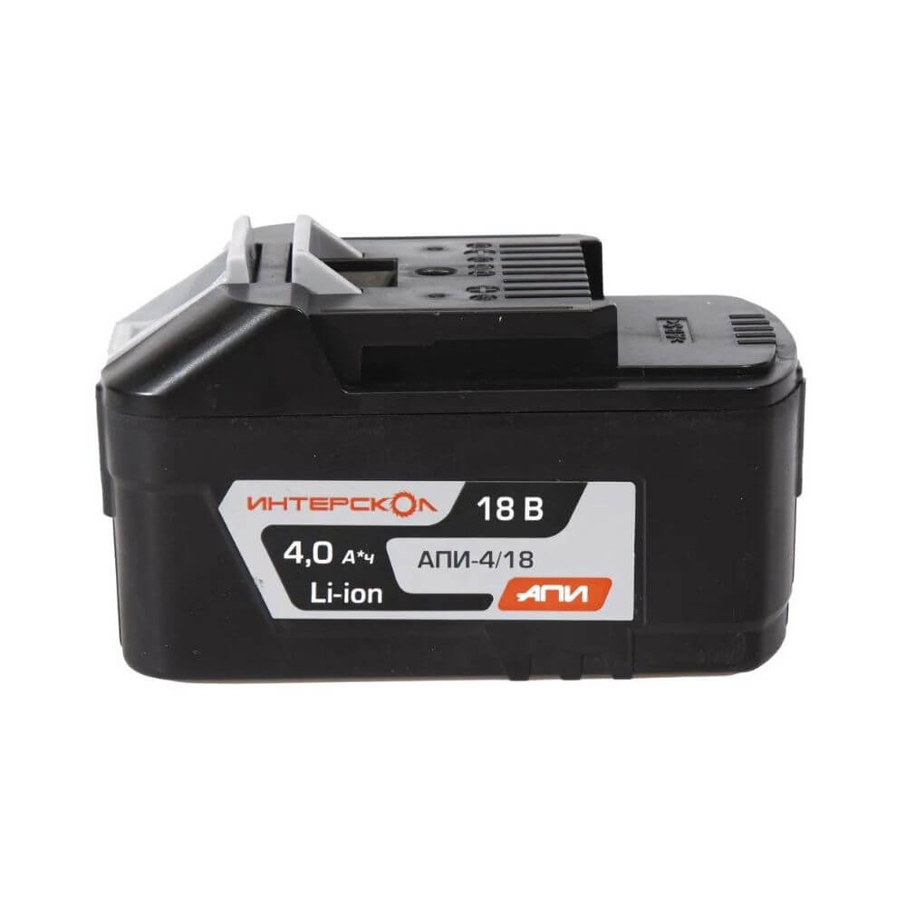 Аккумулятор ИНТЕРСКОЛ АПИ-4/18И (18V, 4.0Ah, Li-Ion, индикатор заряда) 2400.121