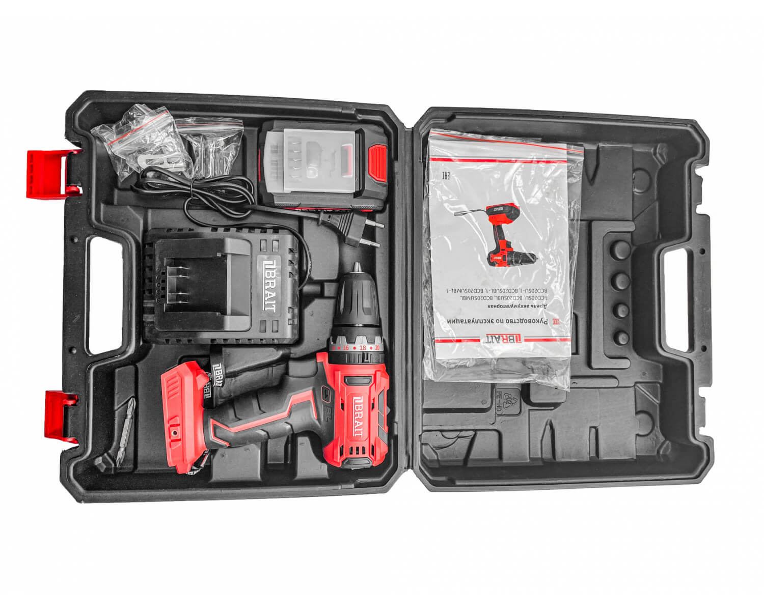 Дрель аккумуляторная BRAIT BCD20SUBL-1