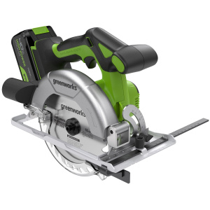 Пила циркулярная аккумуляторная GREENWORKS GD24CS165 1501607CUB