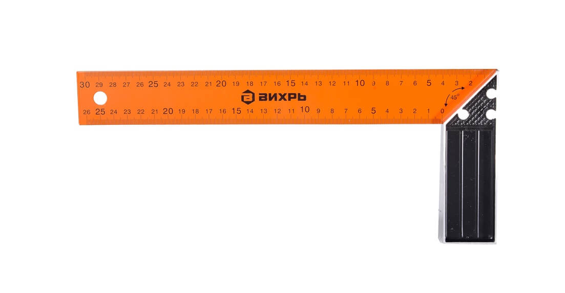Угольник металлический 300 мм ВИХРЬ