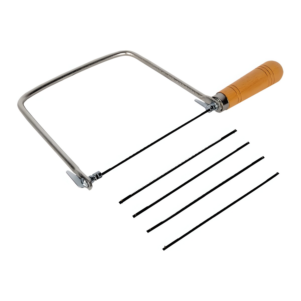 Лобзик ручной 180 х 310 мм (деревянная ручка, 5 лезвий) КОБАЛЬТ 917-605