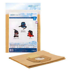 Мешок-пылесборник бумажный AIR Paper P-201, 1 шт. (для пылесоса BOSCH GAS15, до 20 л) 3753