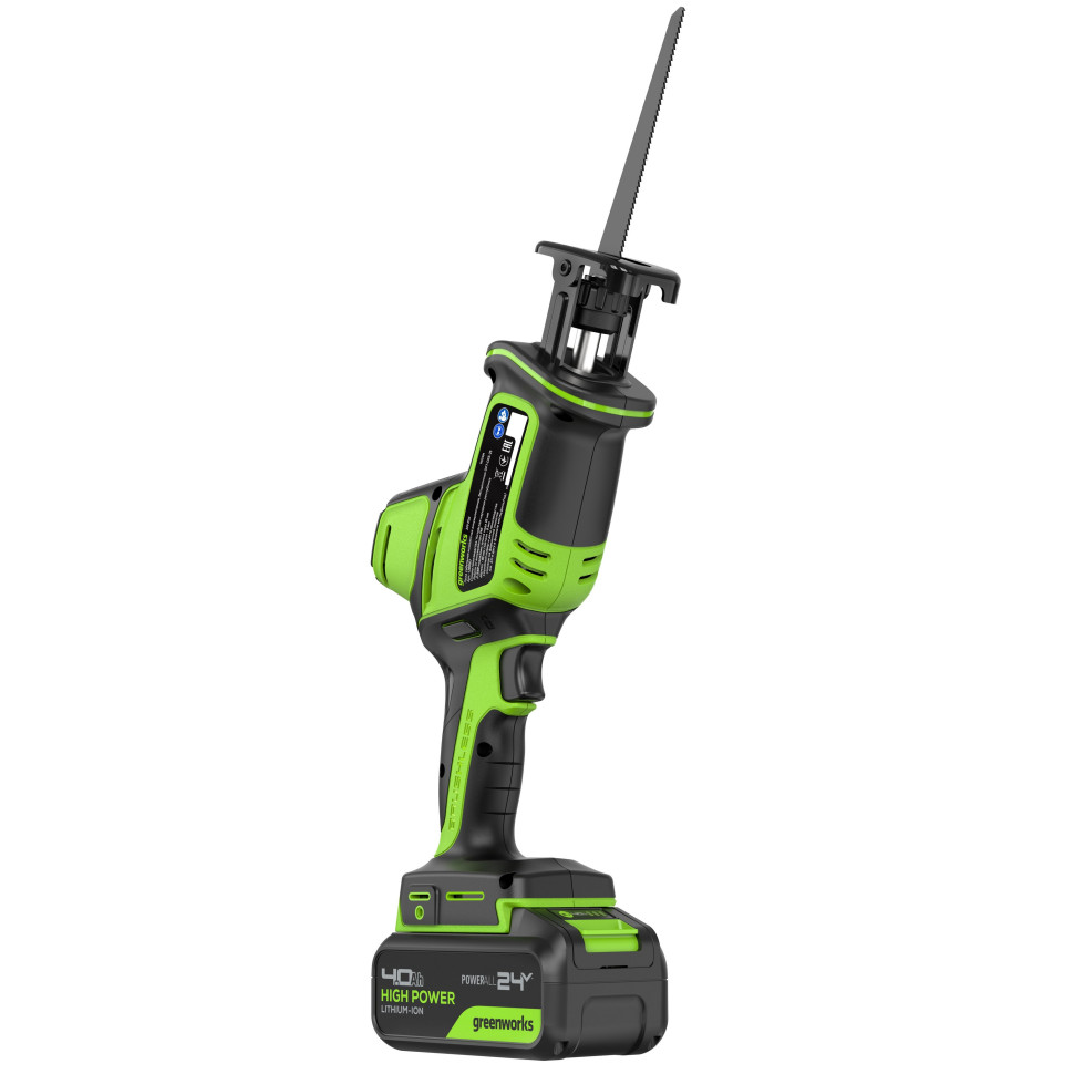 Пила сабельная аккумуляторная GREENWORKS GPT-CRS-25K4 1200507CUB