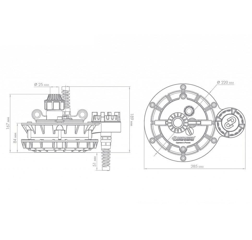 Оголовок ОСПБ 110-133/25 ДЖИЛЕКС 6303