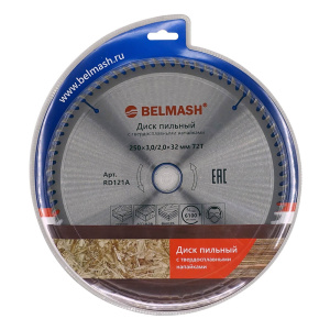 Диск пильный 250 х 3.0/2.0 х 32/30 мм 72T BELMASH RD121A
