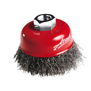 Щетка для УШМ №152 (100 мм, чашеобразная, М14, нерж. сталь) АТАКА 34722