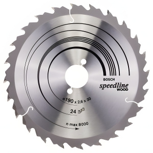 Диск пильный 190 х 30 мм 24T Speedline BOSCH 2608640801