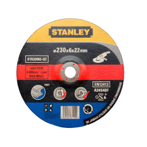 Круг шлифовальный 230 х 6.0 х 22.2 мм (металл) STANLEY STA32065