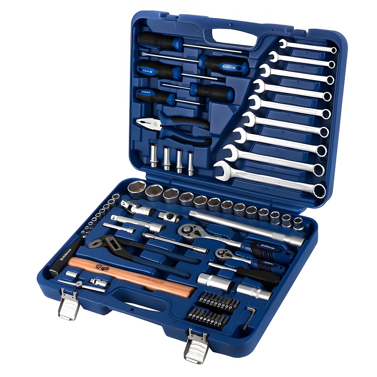 Набор инструментов 78 пр. (1/4'', 1/2'', кейс) КОБАЛЬТ 010110-78