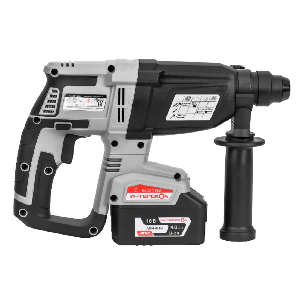 Перфоратор аккумуляторный ИНТЕРСКОЛ ПА-24/18ВМ АПИ