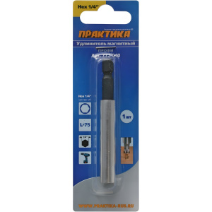 Держатель магнитный 75 мм (составной, блистер) ПРАКТИКА 773-040