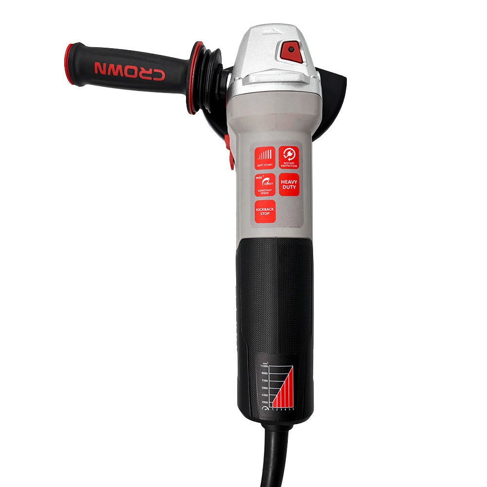 Шлифмашина угловая CROWN CT13678-125RSV