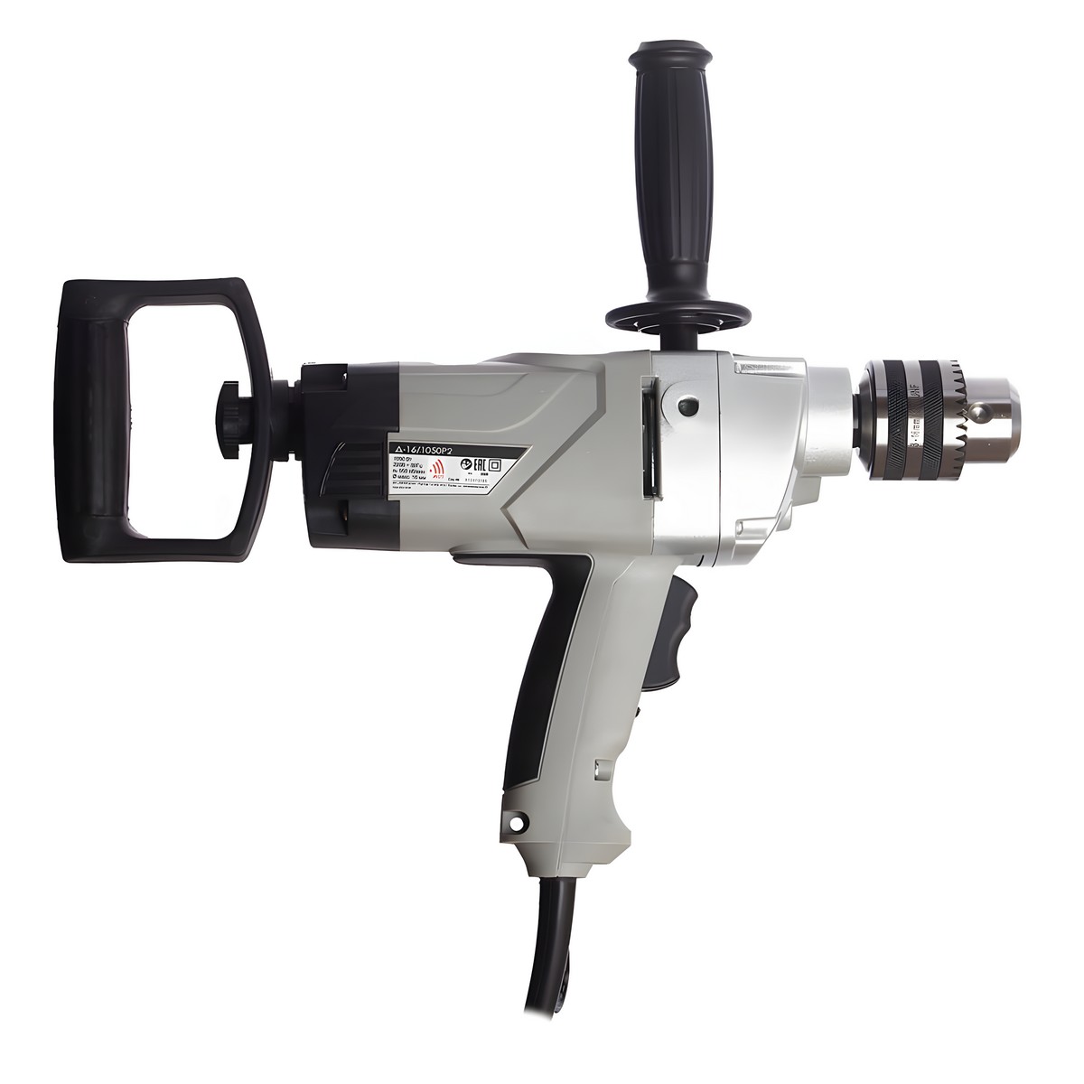 Дрель ИНТЕРСКОЛ Д-16/1050Р2 + насадка-миксер