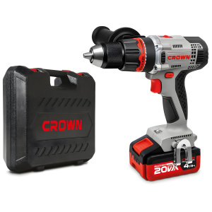 Дрель аккумуляторная CROWN CT21076HMX-4 BMC