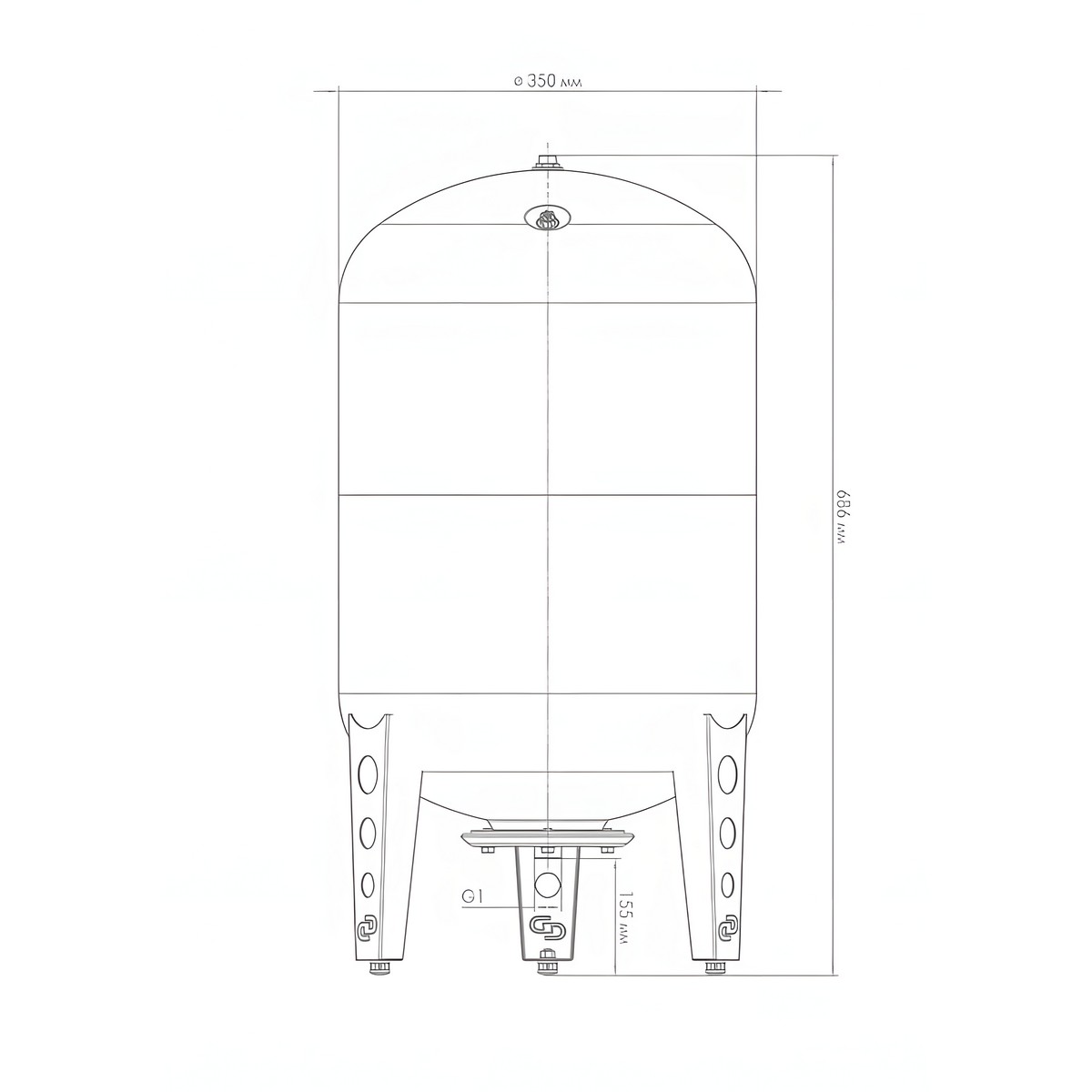 Гидроаккумулятор ВП 50 к ДЖИЛЕКС 7059