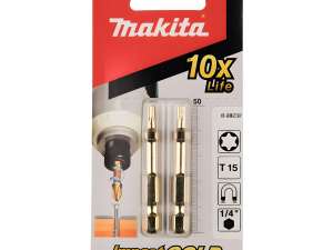 Бита T15 х 50 мм E-form (2 шт.) Impact Gold MZ MAKITA B-28232