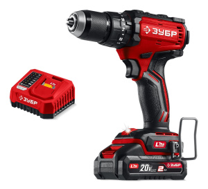 Дрель аккумуляторная ударная ЗУБР ДБУ-65-21 LMS