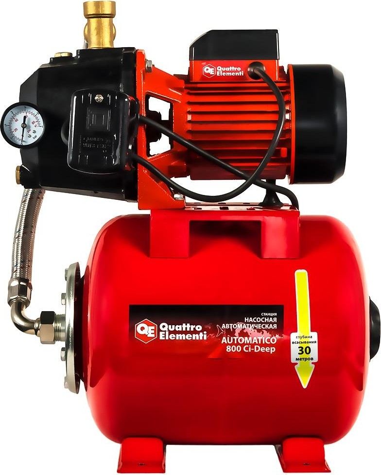 Насосная станция QUATTRO ELEMENTI Automatico 800 Ci Deep