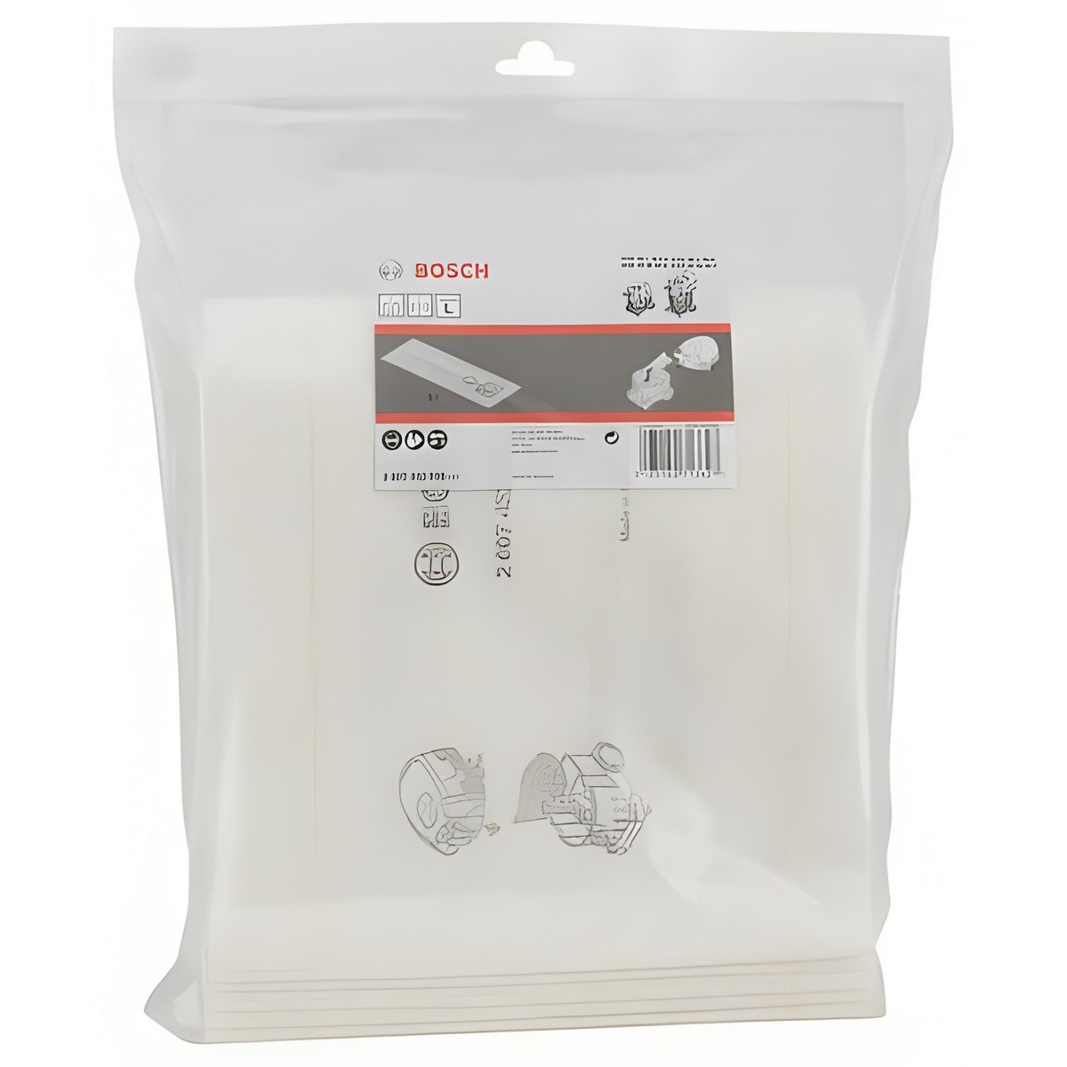 Мешки для пылесоса (для GAS 35, 5 шт., влажная пыль) BOSCH 2607432039