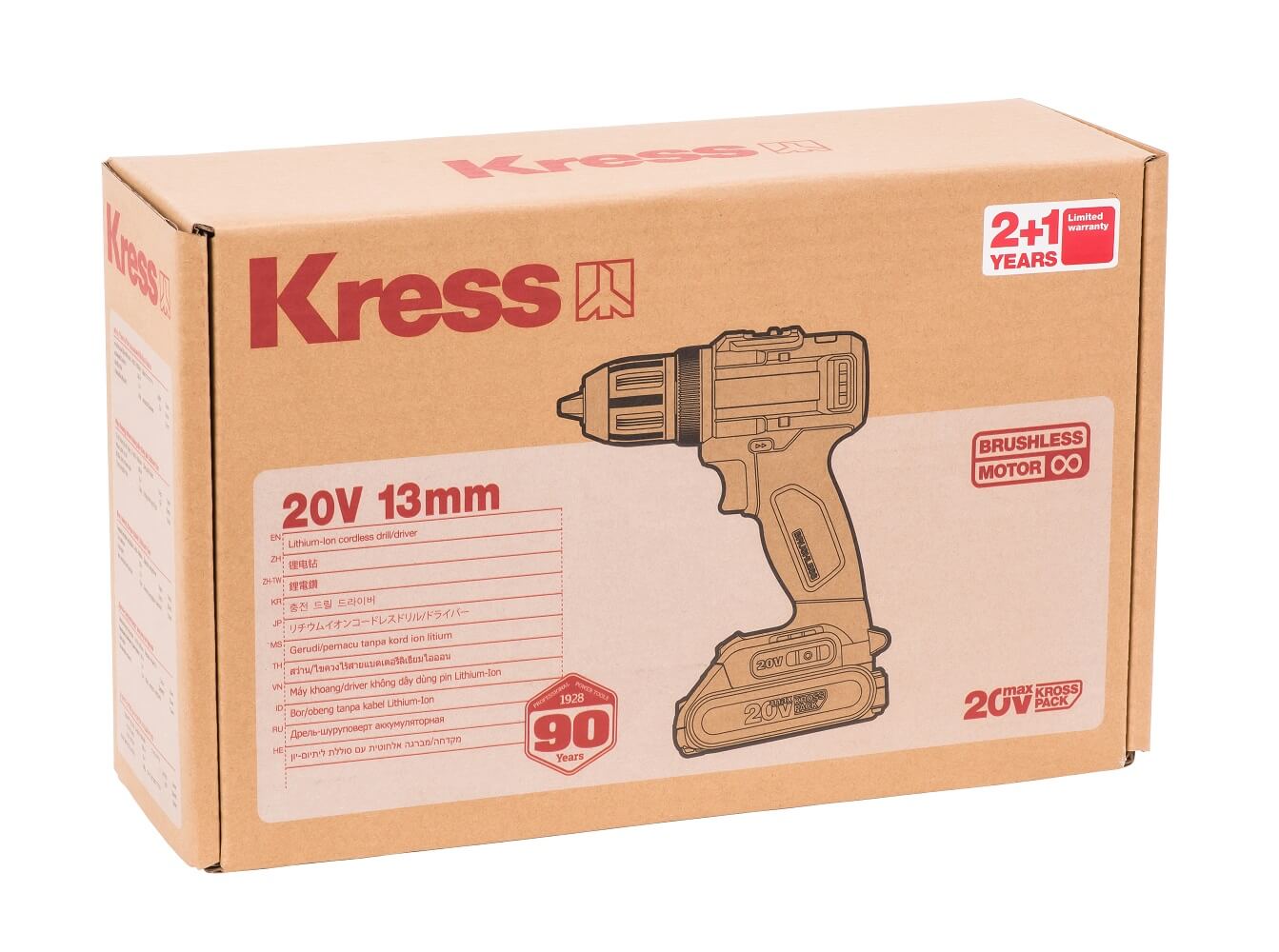 Дрель-шуруповерт аккумуляторная KRESS KU212.1