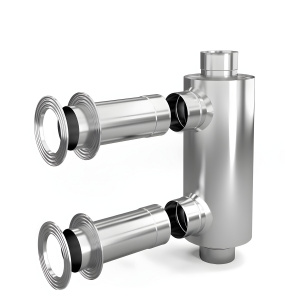 Отопитель натрубный для смежного помещения TMF D 115, 1,0/0,5 мм, 0,65 м, нерж./нерж. 57201