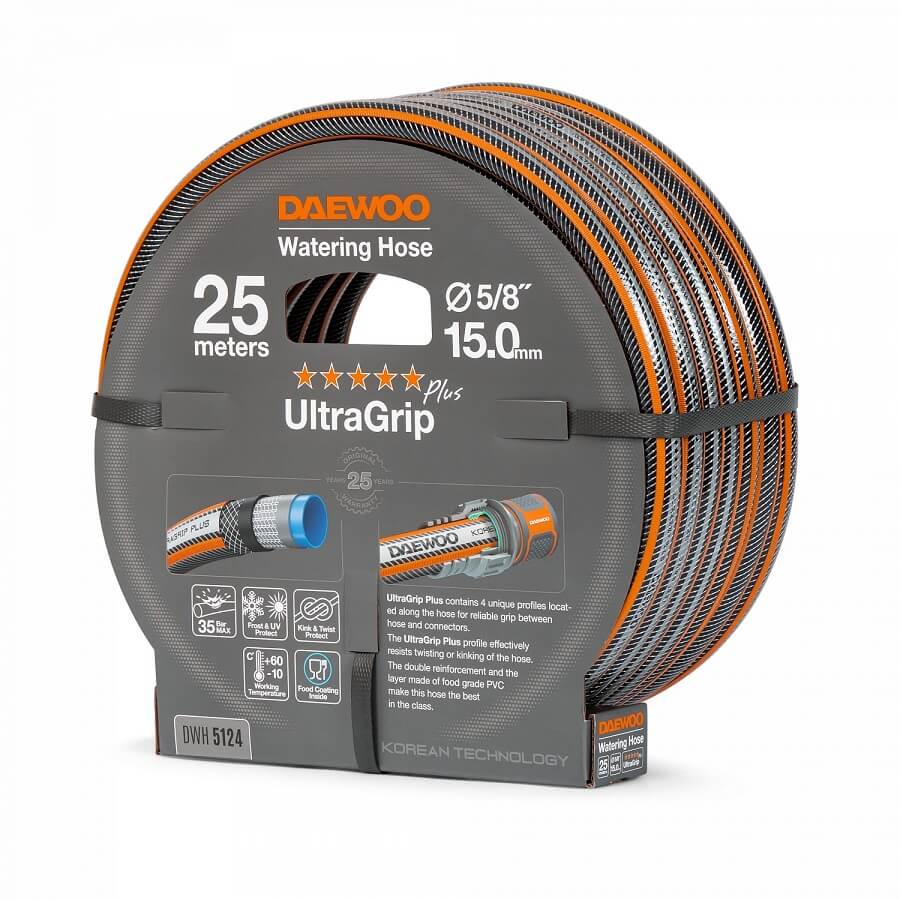 Шланг UltraGrip 25 м, 5/8'' (15 мм) DWH 5124 DAEWOO
