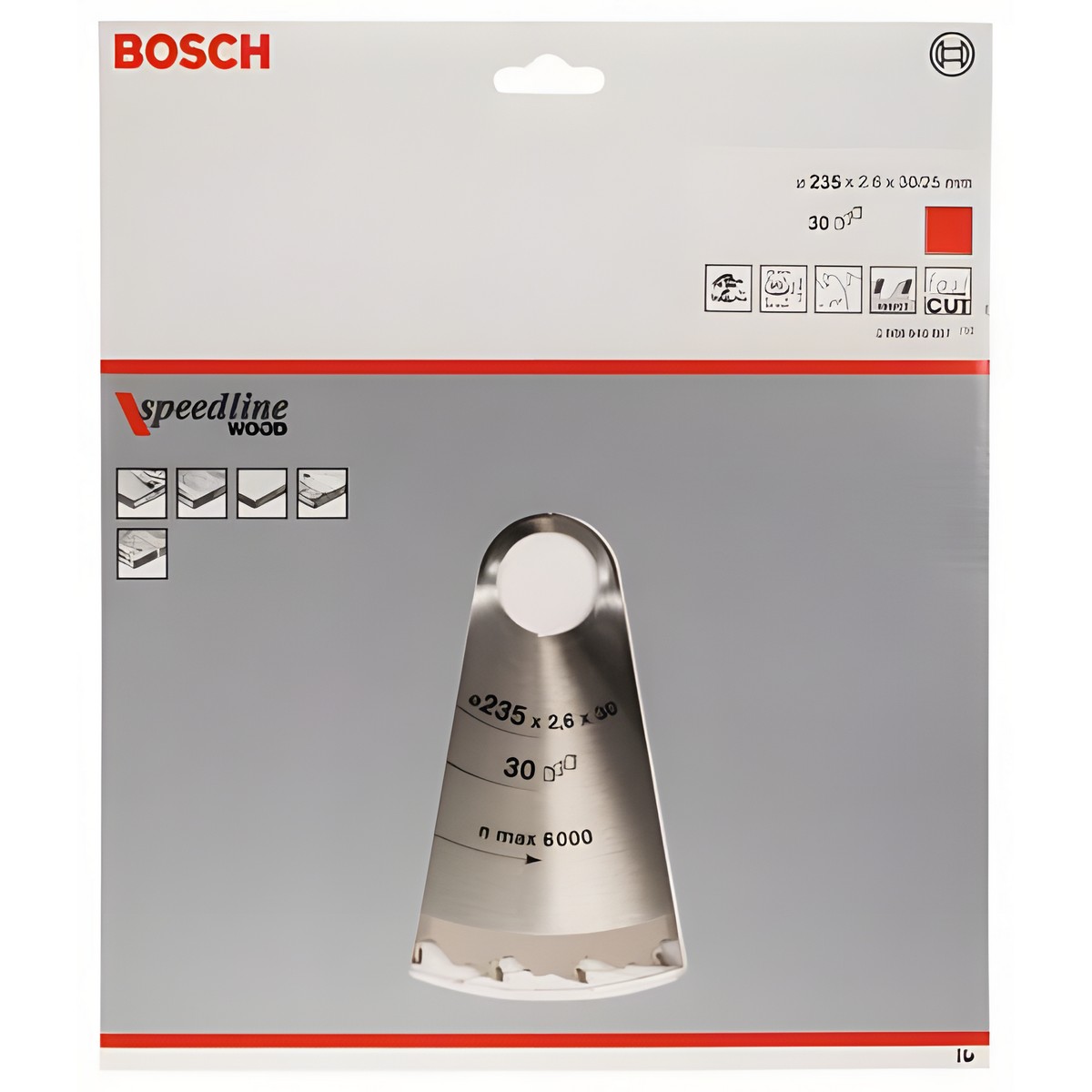 Диск пильный 235 х 30 мм 30T Speedline BOSCH 2608640807