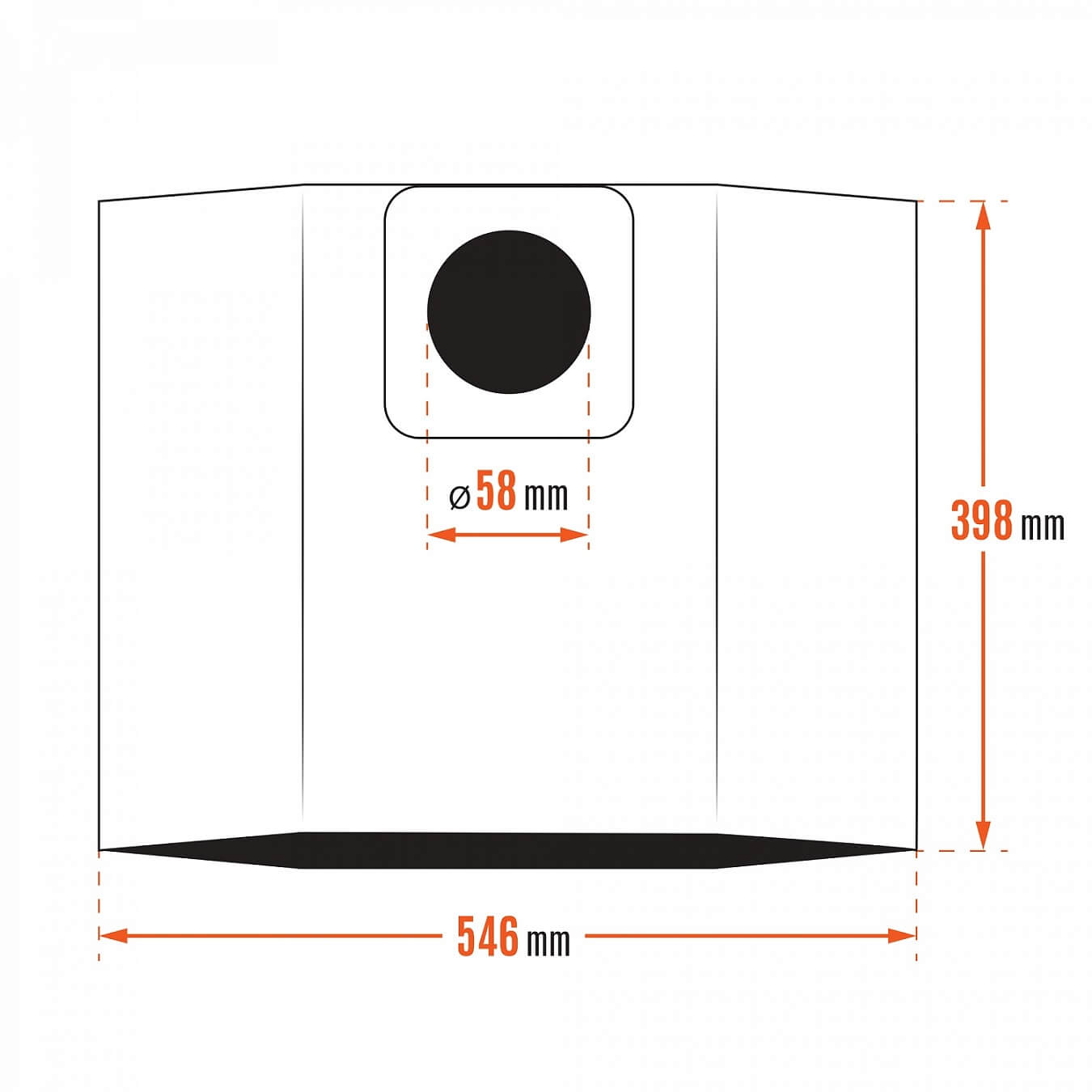 Фильтр-мешки бумажные DAVC 25PB (3 шт.) DAEWOO