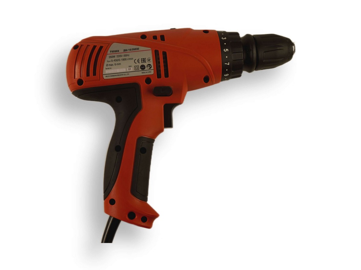 Дрель-шуруповерт FELISATTI ДШ-10/260Э2 (260ВТ, 40Нм, 2 скорости,быстросъемный патрон )