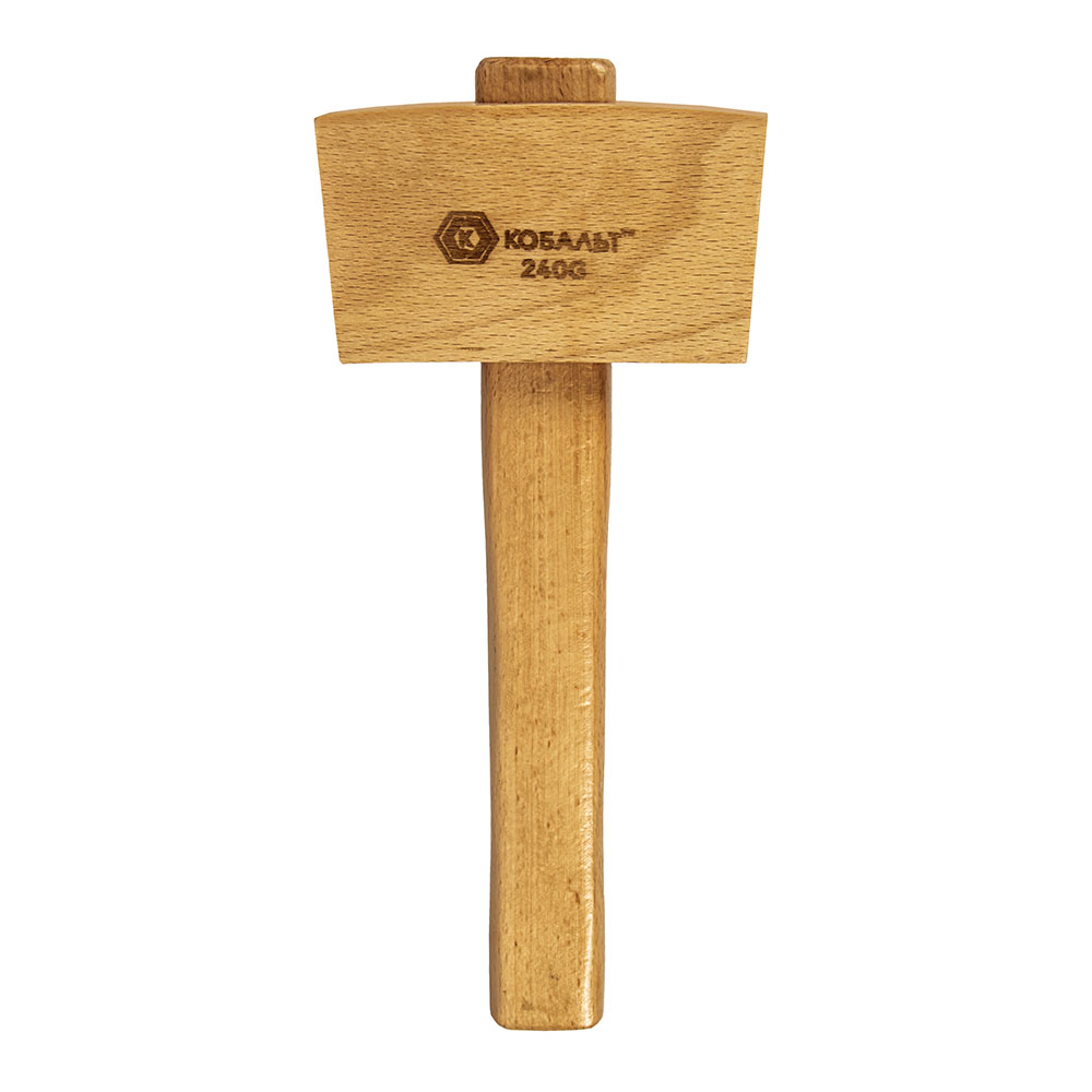Киянка деревянная 240 г. (боек 115х65х45 мм, деревянная ручка) КОБАЛЬТ 918-725