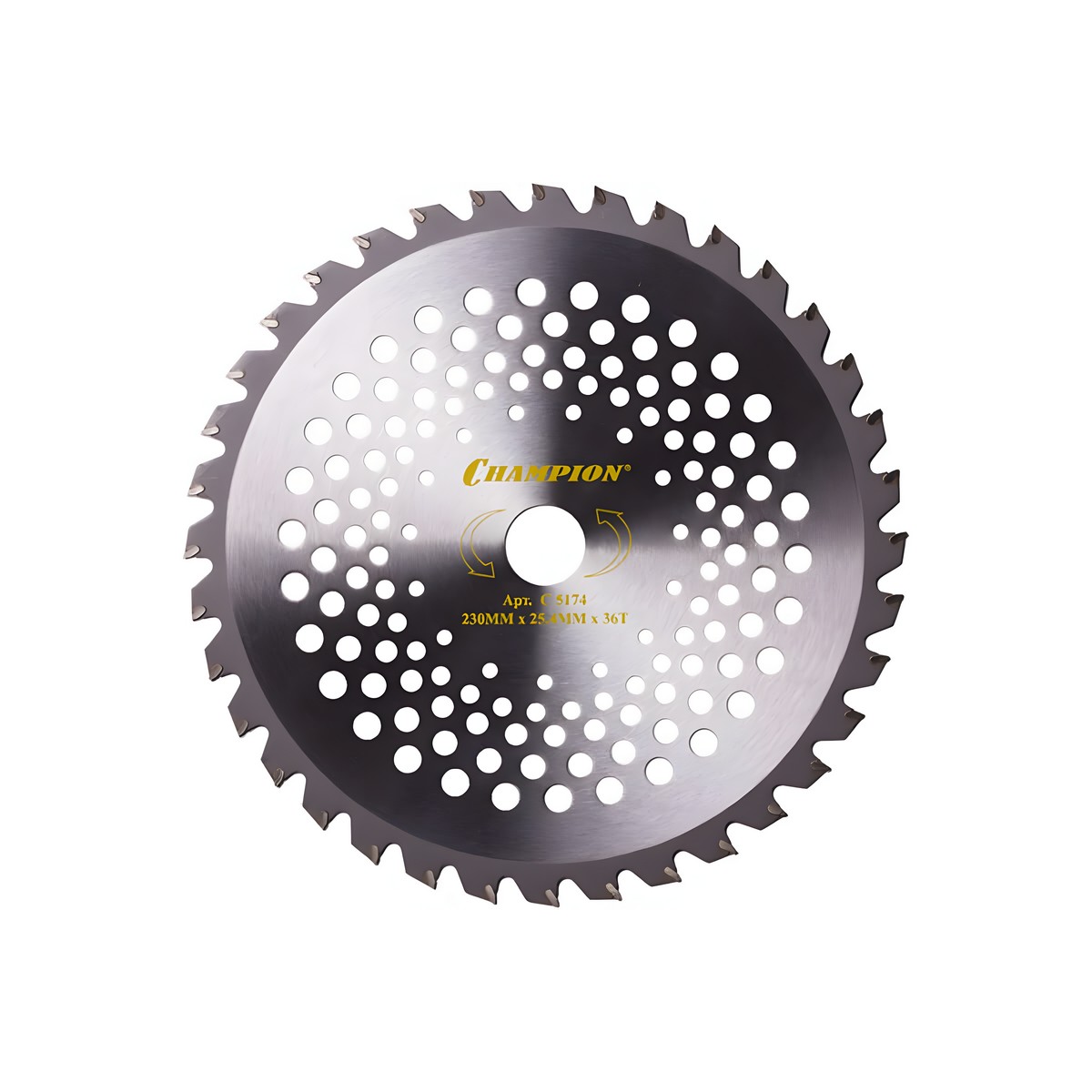 Нож для травы 230 х 25.4 мм 36T (твердосплавные зубья) Dragon CHAMPION C5174