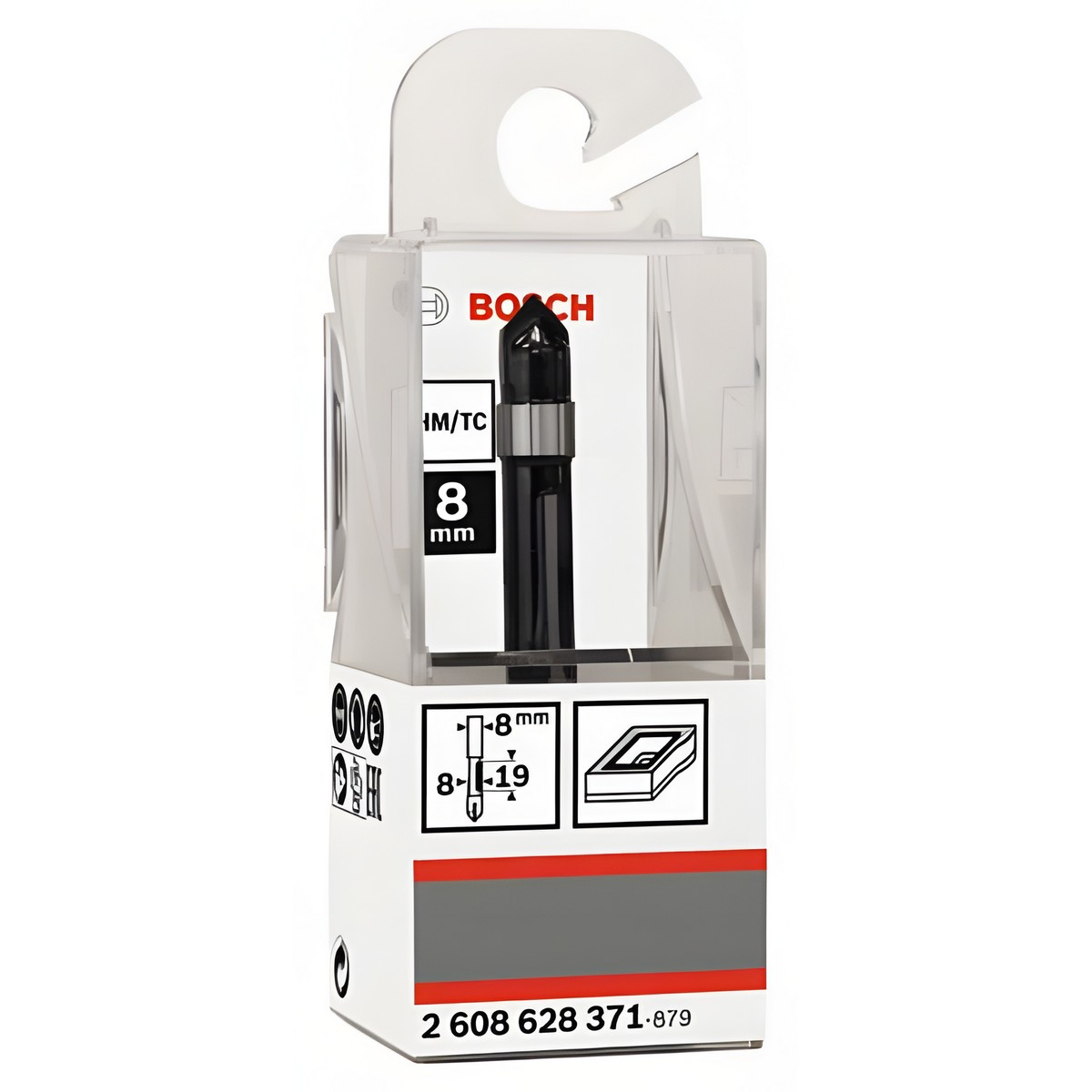 Фреза копировальная (d8/D8/H18.6/L66) HM BOSCH 2608628371