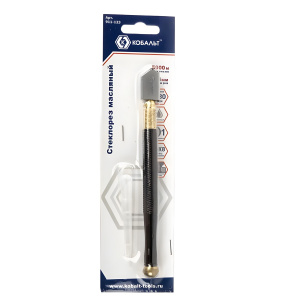 Стеклорез масляный 1-роликовый (металлическая ручка) КОБАЛЬТ 911-123