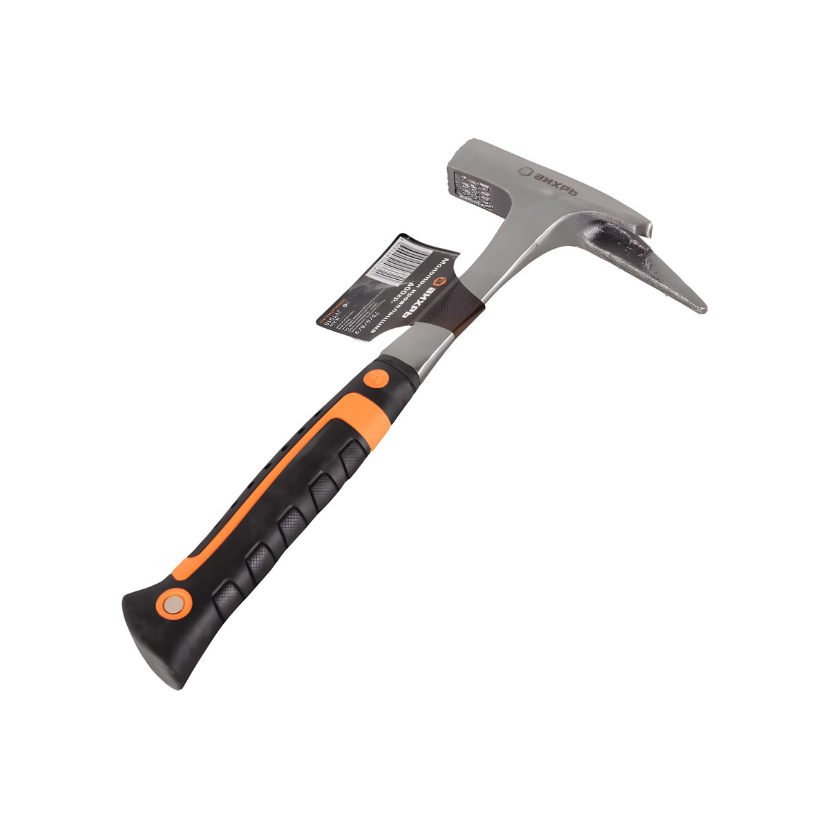 Молоток кровельщика 600 гр., цельнометаллический, двухкомпонентная рукоятка ВИХРЬ