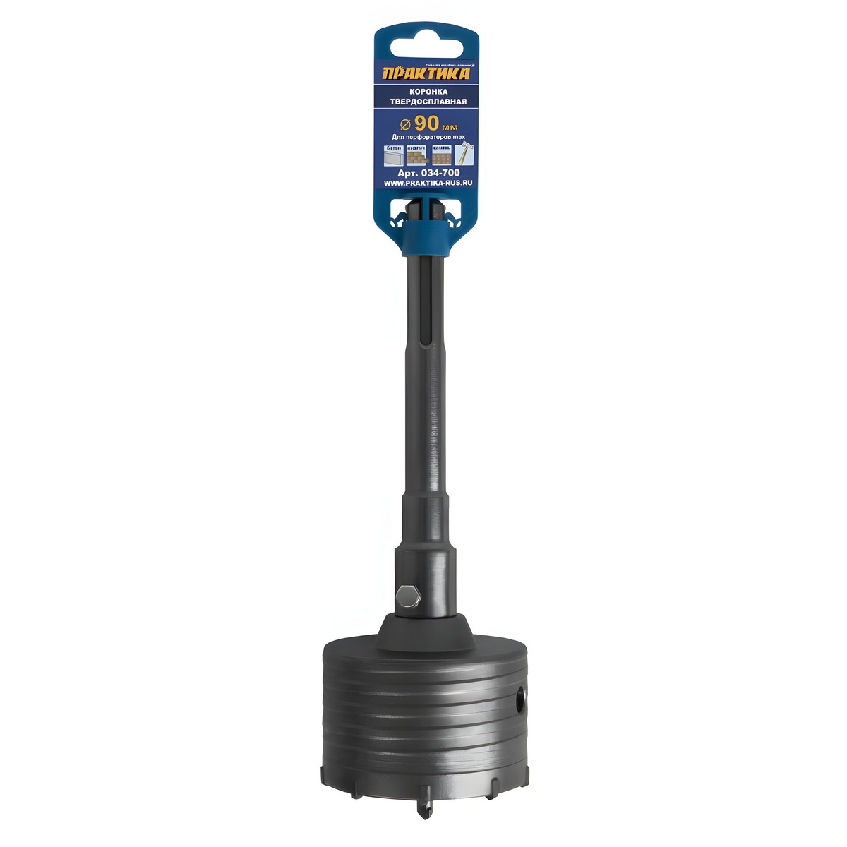Коронка буровая 90 мм SDS-Max ПРАКТИКА 034-700