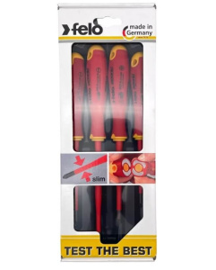 Набор отверток диэлектрических, 4 шт. (SL/Z) FELO E-Slim Ergonic 41784198