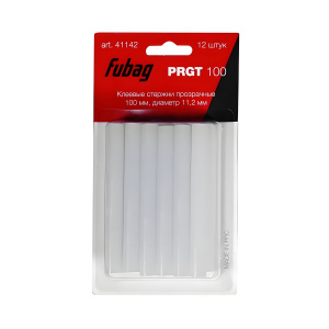Стержни клеевые 11,2 х 100 мм (12 шт., прозрачные) PRGT 100 FUBAG 41142