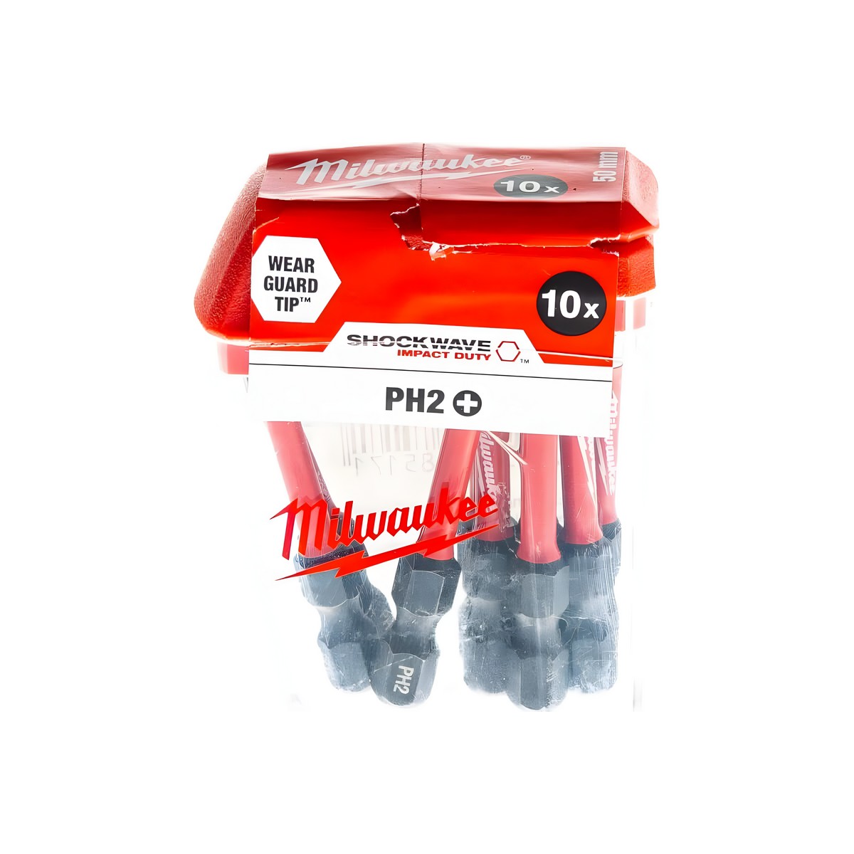 Насадка PH 2 х 50 мм (10 шт.) Shockwave MILWAUKEE 4932430855