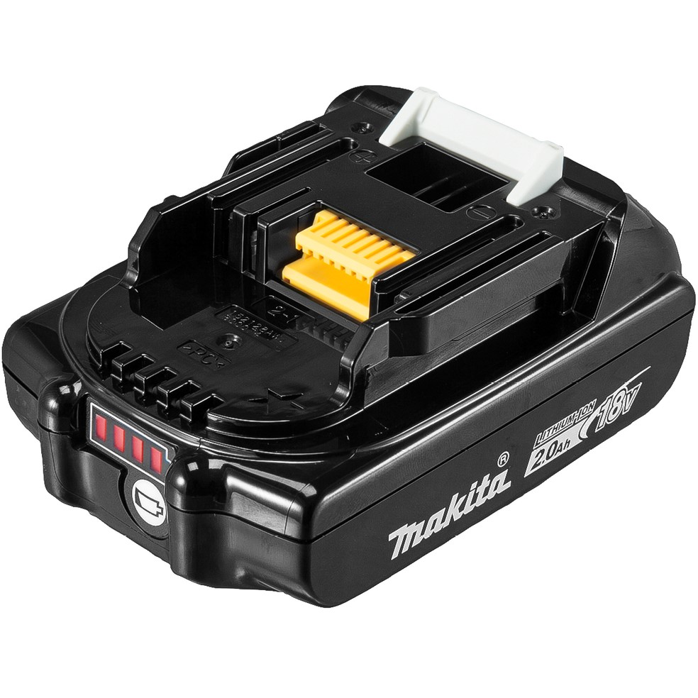 Аккумулятор MAKITA BL1820B (LTX 18В, 2.0Ah, Li-Ion, индикатор заряда) полиэт. пакет 632H91-7