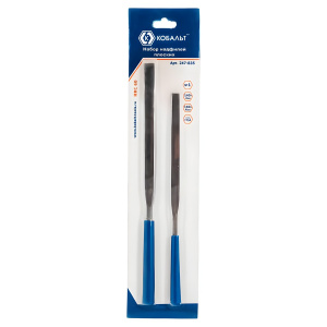 Набор надфилей плоских 140/160 мм №1 (2 шт.) КОБАЛЬТ 247-835