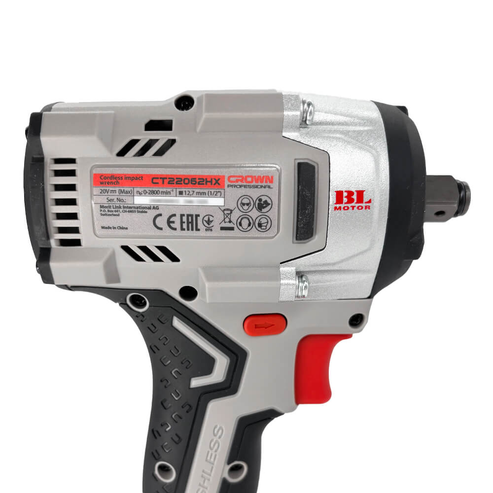 Гайковерт аккумуляторный бесщеточный CROWN CT22062HX-4 BMC