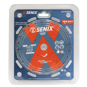 Диск пильный по дереву 165мм х 20 мм, 24Т, SENIX