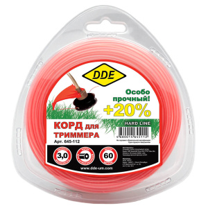 Корд 3.0 мм х 60 м (круглый, армированный) Hard line DDE 645-112
